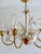 Italian Masca White Tole and Gilt Metal 8-Light Chandelier, 1970s For Sale - Image 11 of 18