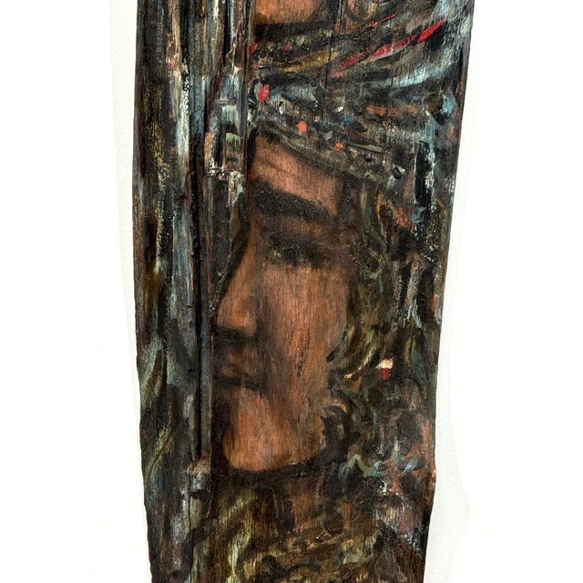 Monumental 73" Signed 1984 Outsider Folk Art Totem – "Ancestral Spirit" For Sale - Image 12 of 18