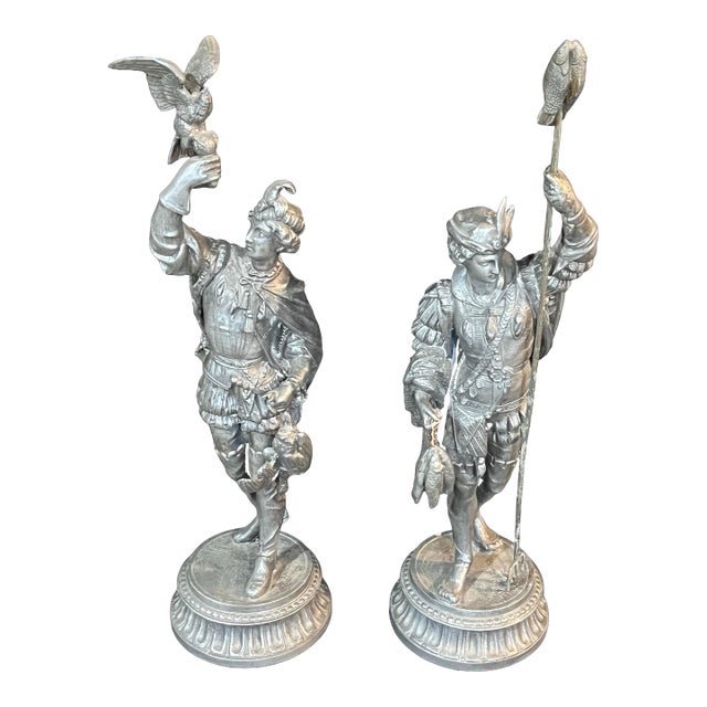Silver Spelter Statues For Sale