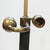 Black Mid-20th Century French Tole Shaded Cast Iron & Brass Table Lamp For Sale - Image 8 of 11