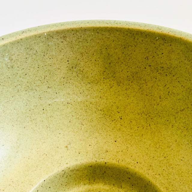 Ceramic Haeger Speckled Green Pottery Bowl For Sale - Image 7 of 10