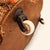 Late 19th Century Antique Oriental Carpet Footstool on Porcelain Casters For Sale - Image 9 of 9