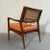 Brown 1950s Mid-Century Modern Cane Back Walnut Armchair For Sale - Image 8 of 10
