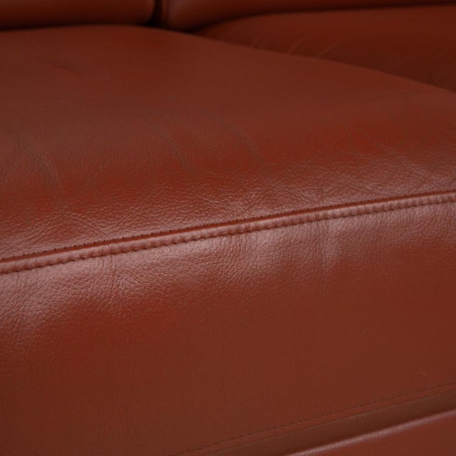 Modern Ego 2-Seater Sofa in Brown Leather from Rolf Benz For Sale - Image 3 of 12