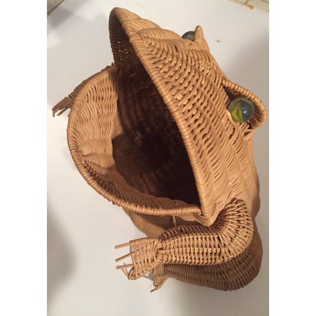 Vintage Wicker Frog Basket Chairish