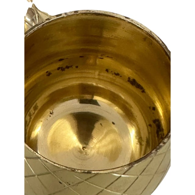 Vintage Metal Pineapple Container For Sale - Image 6 of 6