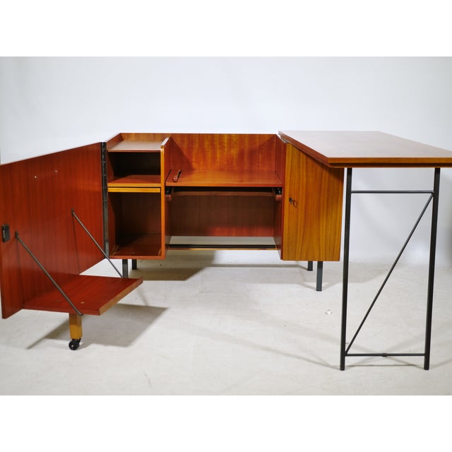Mid-Century Modern Mid-Century Modern Sideboard with Desk in Teak, 1960s For Sale - Image 3 of 13