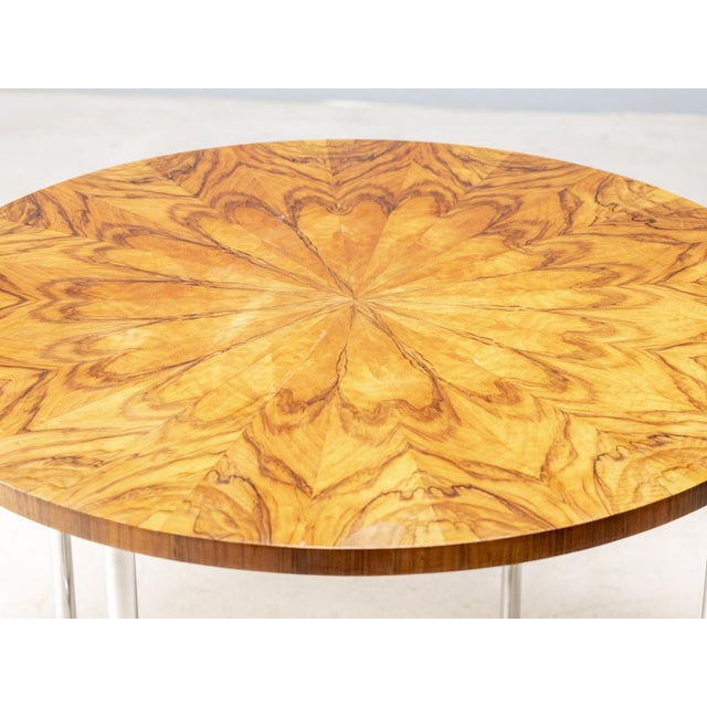 Functionalist Dining Set attributed to Jindřich Halabala, Czechoslovakia, 1940s, Set of 4 For Sale - Image 12 of 15