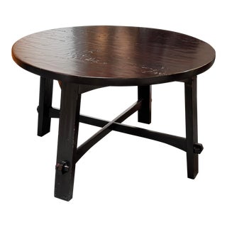 Sunrise Home Distressed Wood 48 Inch Dining Table For Sale