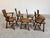 1940s Vintage Scandinavian Brutalist Oak Dining Chairs, Set of 6 For Sale - Image 5 of 12