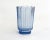 Art Deco Vase with Fluted Body in Blue Molded Pressed Glass, 1930s For Sale - Image 10 of 12