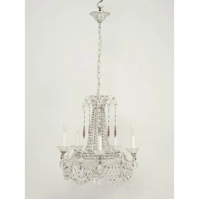 Vintage Italian Beaded Chandelier For Sale - Image 13 of 13