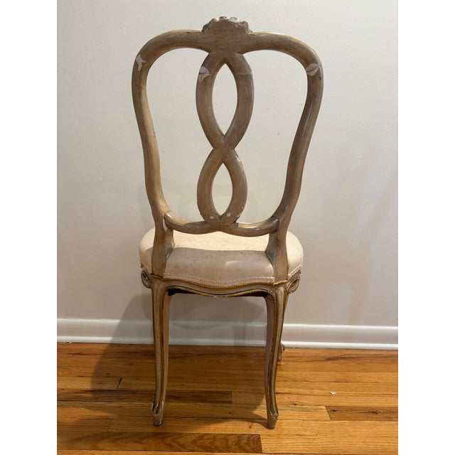 Antique Italian Louis XV Painted & Parcel-Gilt Dining Chairs, Set of 10 For Sale - Image 13 of 17