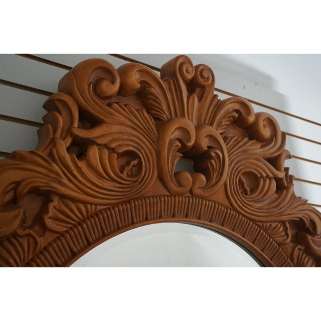 Century Furniture Century Large Round Carved Caspian Wall Mirror For Sale - Image 4 of 12