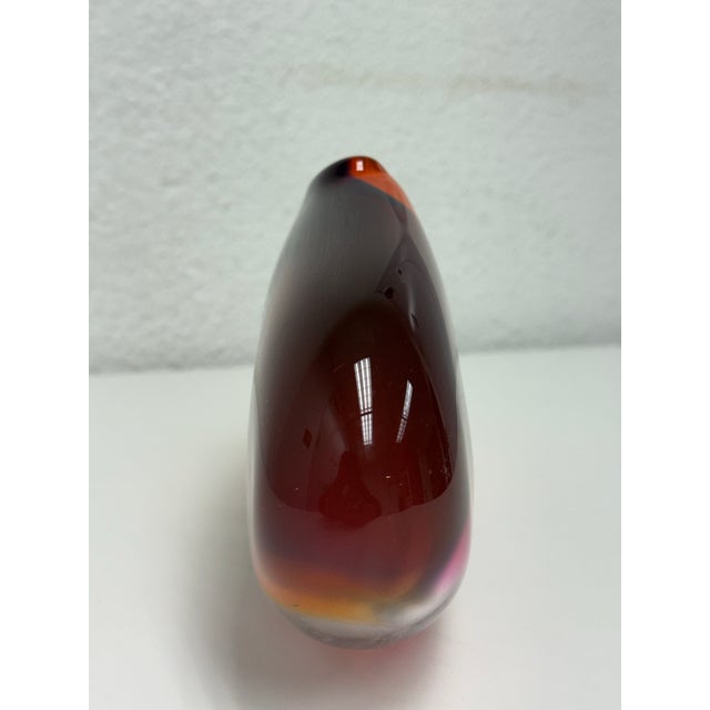 Bengt Hokanson & Trefny Dix Art Glass Vase For Sale - Image 11 of 12
