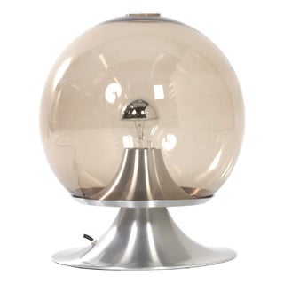 Dream Island Table Lamp in Smoked Glass by Raak Amsterdam, 1960 For Sale