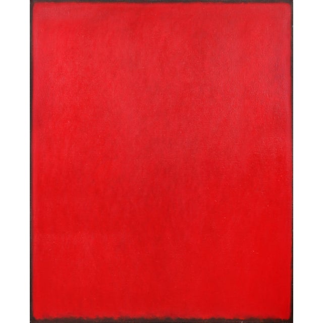 Rolf Hans, Large Red Monochrome Painting For Sale