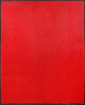 Rolf Hans, Large Red Monochrome Painting
