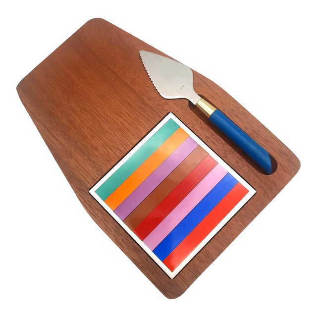 1960s Imperial International "San Remo" Hostess Cheese Tray For Sale