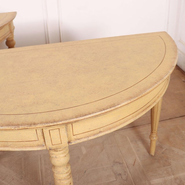 Swedish Painted Console Tables, Set of 2 For Sale - Image 8 of 10