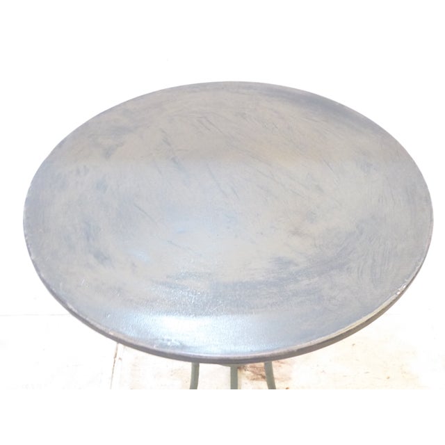 Rustic European Antique French Iron Cafe Table For Sale - Image 3 of 3
