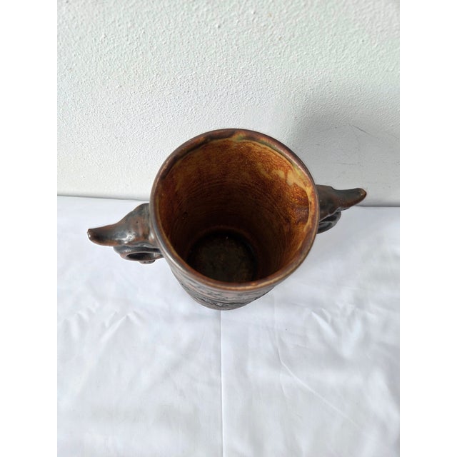 N506548 Vase in Yellow Ceramic from Jasba, West Germany, 1960s For Sale - Image 11 of 12