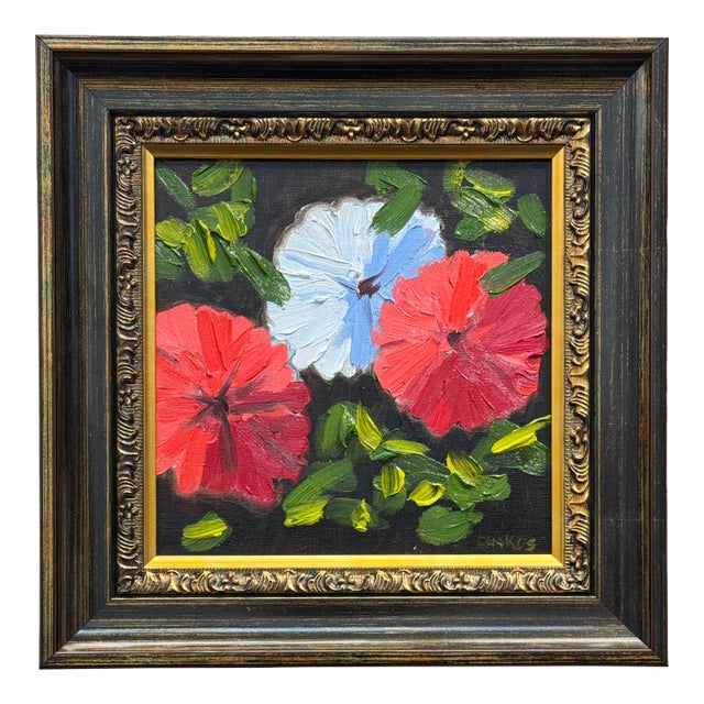 "Three Brilliant Pops", Original Painting by George T. Chakos, Framed For Sale