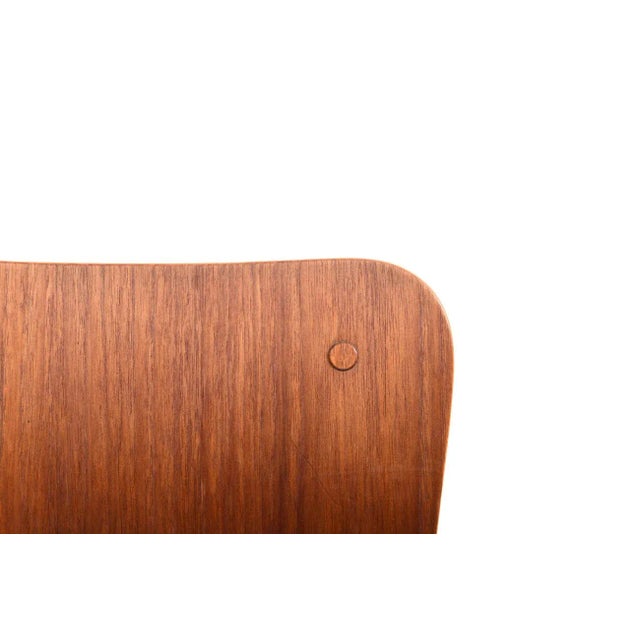 1950s Danish Beech and Teak Dining Chairs, 1950s, Set of 4 For Sale - Image 5 of 10