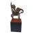 Vintage African Dogon Bronze Horseman Cast Handmade Mali 5.5" H For Sale