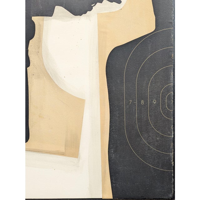 Ken Luce "Drive Bye..." Contemporary Neutral Toned Social Commentary Collage Painting, 1995 For Sale In Houston - Image 6 of 10