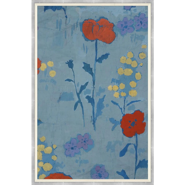 Contemporary Poppies Diptych Art Print in Silver Frame by Paule Marrot - Set of 2 For Sale - Image 3 of 3