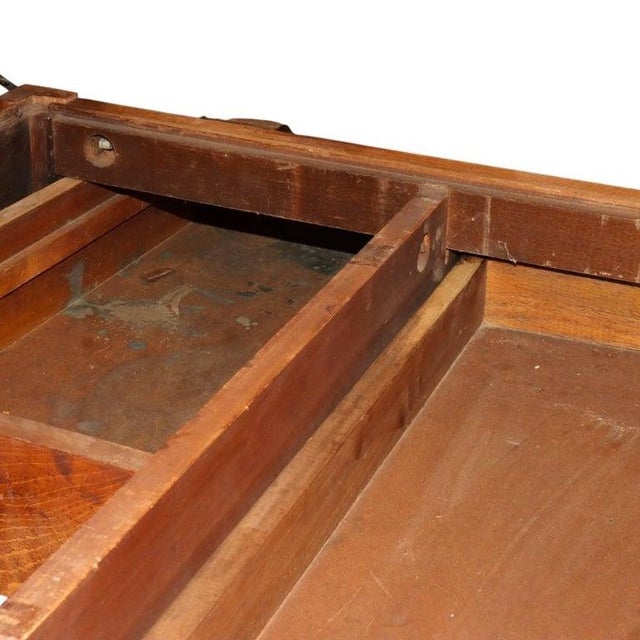 Antique Arts & Crafts Oak Adjustable Drafting Table C1930 For Sale - Image 13 of 18
