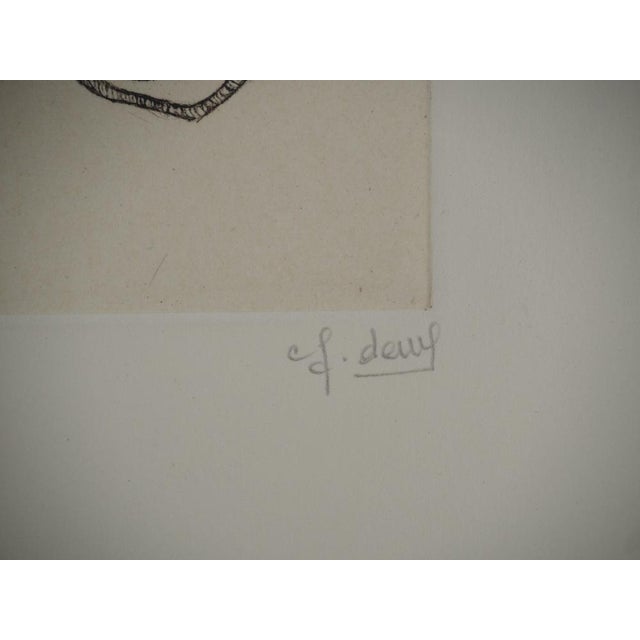 Fred Deux, Taking Root, Original Engraving For Sale - Image 4 of 6