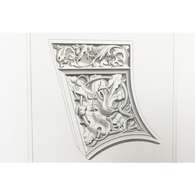 French Artist, Cathedral d'Auch, 1800s, Etchings, Set of 4 For Sale - Image 5 of 10