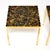 Mid-Century Modern Vintage Swedish Brass and Stone Side Tables, 1970, Set of 2 For Sale - Image 3 of 11