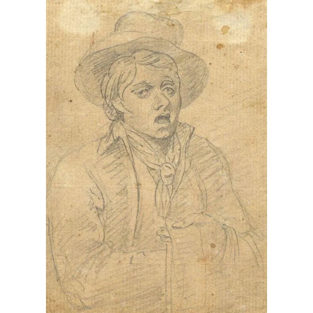 Samuel De Wilde, Boy in a Hat, 18th Century, Graphite Drawing For Sale - Image 4 of 4