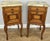 French Bedside Tables in Walnut with Marble Top, Set of 2 For Sale - Image 18 of 18