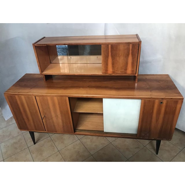 Brown Art Deco Buffet from WFM Włocławek Furniture Fabryki, 1970s For Sale - Image 8 of 18