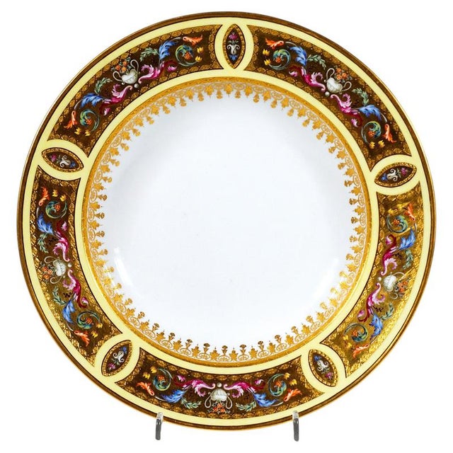 Ceramic Viennese Imperial Classicist Gilt Plate with Arabesques by Conrad Sörgel von Sorgenthal, 1798 For Sale - Image 7 of 7