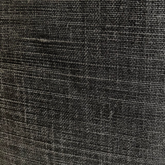 Stone Washed Faded Black Belgian Linen Accent Pillow Description: Stone washed faded black Belgian linen accent pillow....
