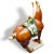 Ceramic Signed 1950s Tang Style Horse Figurine Sancai Glazed in Green, Brown and Cream For Sale - Image 7 of 10