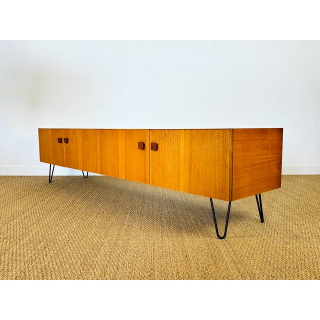 Minimalist Scandinavian Teak Sideboard, 1960s For Sale - Image 13 of 17
