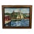 Vintage Signed Maritime Harbor Oil Painting by P. McIsaac For Sale