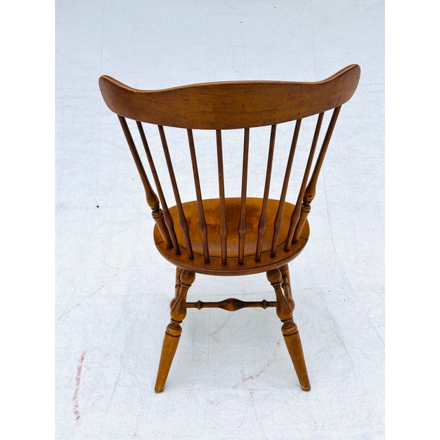 Vintage Ethan Allen Spindle Back Maple Dining Chair For Sale In New York - Image 6 of 7