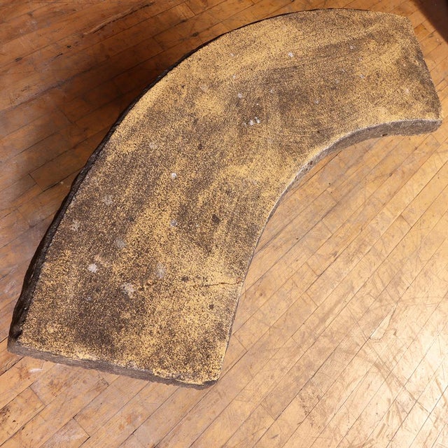 1960s Pair of French Faux Bois Cast Stone Benches, C. 1960 For Sale - Image 5 of 6