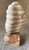 Abstract Alabaster Sculpture of the Rattle of a Rattlesnake For Sale - Image 3 of 7
