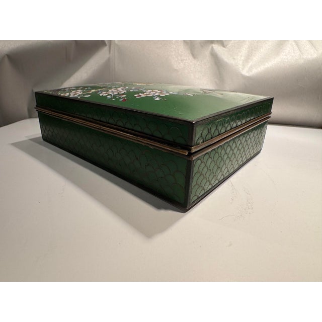 Japanese Antique Japanese Cloisonné Vanity or Jewelry Box For Sale - Image 3 of 7