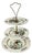 Vintage Three-Tier Etagere in Porcelain, 1950s For Sale