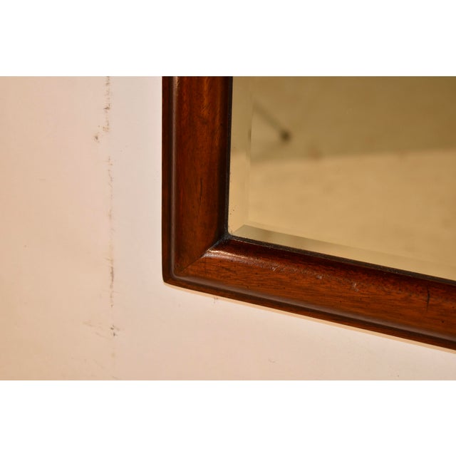 Queen Anne Mahogany Wall Mirror, Circa 1960's For Sale - Image 3 of 6