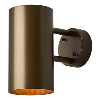 Large Hans-Agne Jakobsson C627 'Rulle' Outdoor Sconce in Painted Brown For Sale